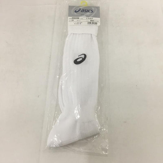 アシックス ASICS ファッション小物 ファッション小物 XSS098 ストッキング ジュニア サッカー 22cm ロゴ、文字 白 / ホワイト / X 黒 / ブラック /  ボーイズ USED 古着 中古 10132156