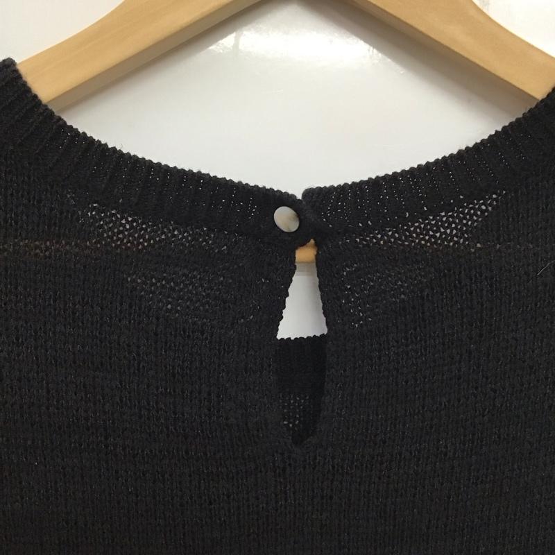 ニジュウサンク 23区 ベスト ベスト 44 無地 黒 / ブラック /  レディース USED 古着 中古 10137730