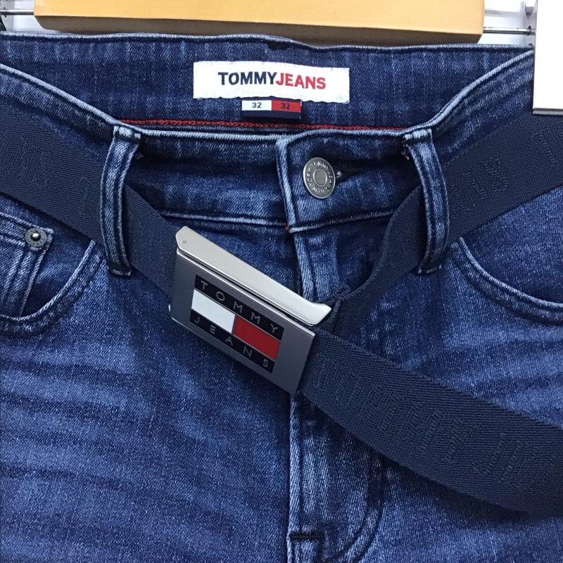 トミー ジーンズ TOMMY JEANS パンツ デニム、ジーンズ デニムパンツ スリムパンツ カジュアルパンツ ストレッチパンツ 32インチ 無地 インディゴ / インディゴ /  メンズ USED 古着 中古 10130826