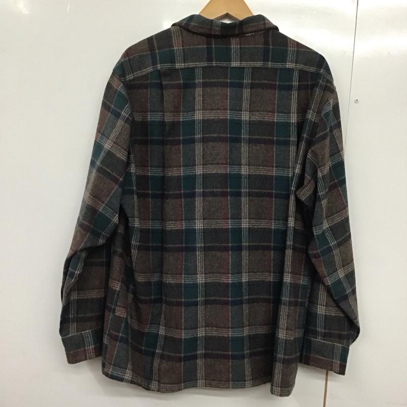 ペンドルトン PENDLETON シャツ、ブラウス 長袖 70s 70年代 ウール 開襟シャツ オープンカラーシャツ XL チェック マルチカラー / マルチカラー /  メンズ USED 古着 中古 10144067