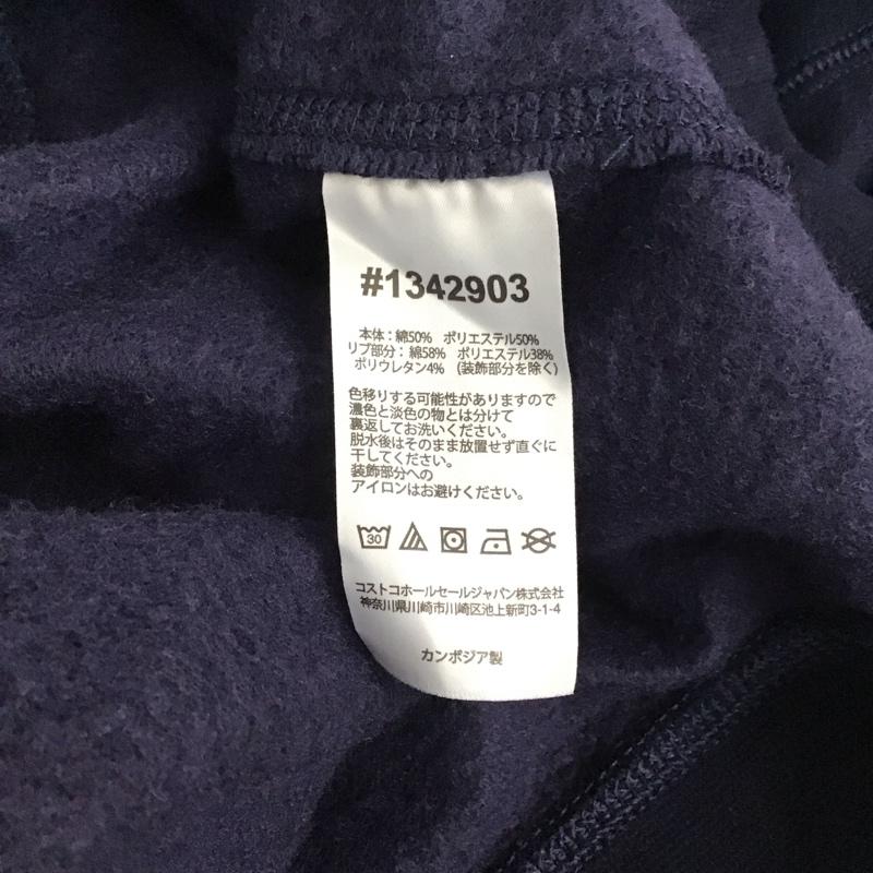 チャンピオン Champion トレーナー 長袖 長袖トレーナー スウェット クルーネックプルオーバー S ロゴ、文字 紺 / ネイビー /  メンズ USED 古着 中古 10125027