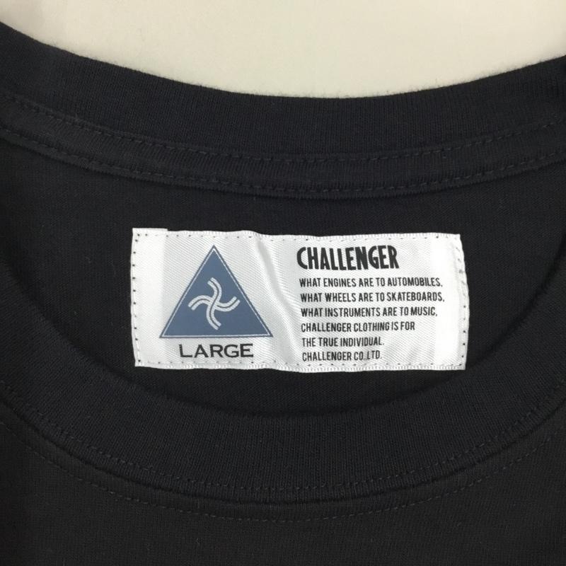 チャレンジャー CHALLENGER Tシャツ 半袖 L プリント 黒 / ブラック /  メンズ USED 古着 中古 10112206