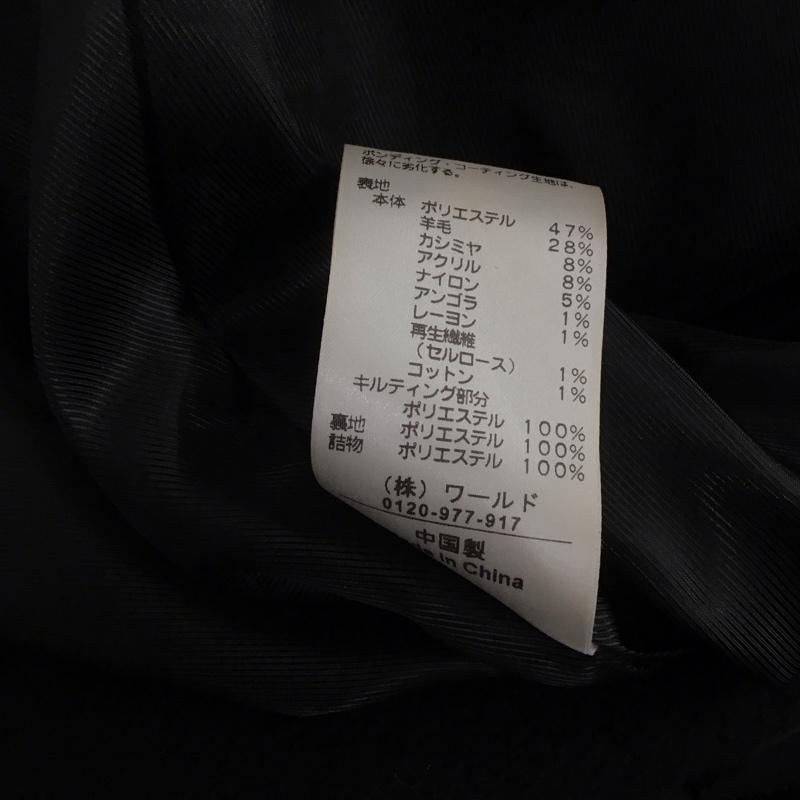 オペークドットクリップ OPAQUE.CLIP コート コート一般 長袖ロングコート アウター ノーカラーカジュアルジャケット M 無地 黒 / ブラック /  レディース USED 古着 中古 10147244