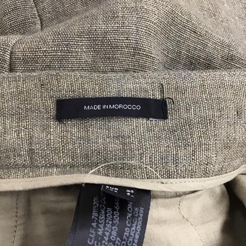 マッシモドゥッティ MASSIMODUTTI パンツ ワークパンツ、ペインターパンツ ワークパンツ ワイドパンツ カジュアルパンツ 36 無地 カーキ / カーキ / X 茶 / ブラウン /  メンズ USED 古着 中古 10149762