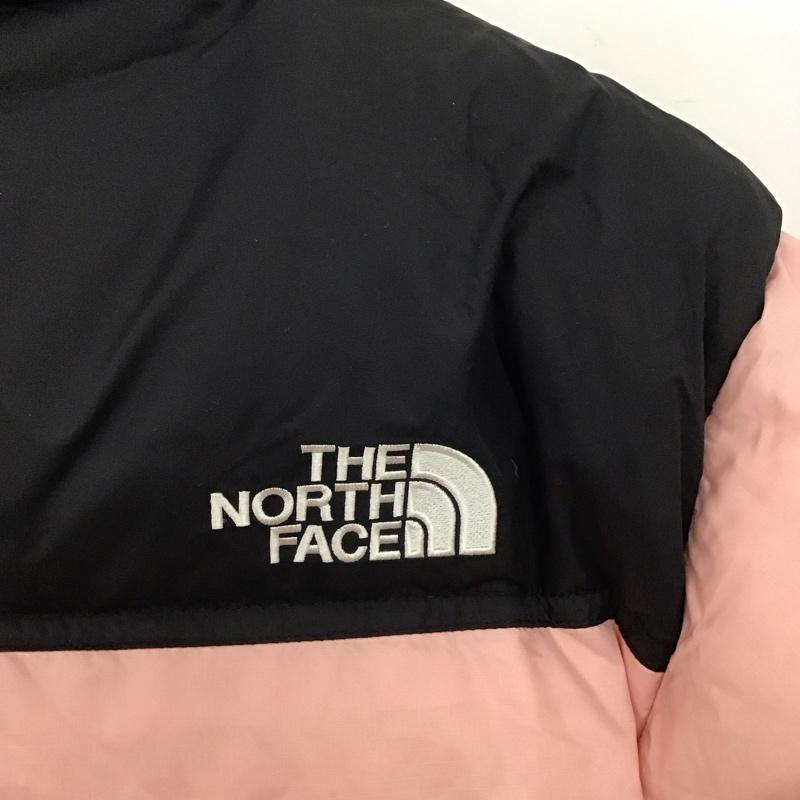ザノースフェイス THE NORTH FACE ジャケット、上着 ダウンジャケット nj1dp53u 1996ECONUPTSEDOWNJACKET ジップアップジャケット アウター 160cm ロゴ、文字 黒 / ブラック / X 桃 / ピンク /  ボーイズ USED 古着 中古 10125123