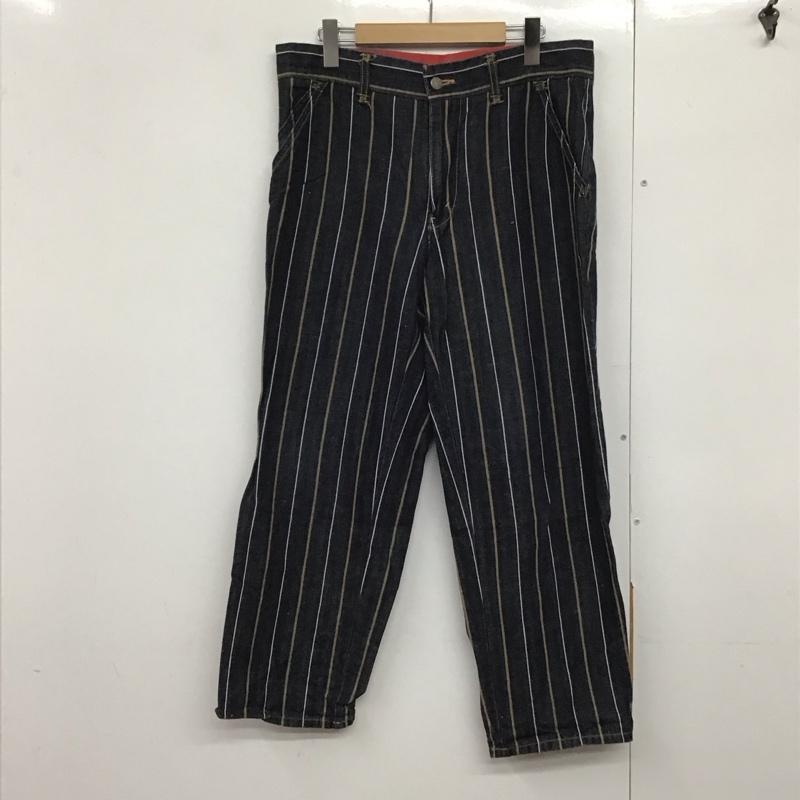 リーバイストラウスアンドコー Levi Strauss & co. パンツ デニム、ジーンズ デニムパンツ ワイドパンツ カジュアルパンツ 32インチ ストライプ マルチカラー / マルチカラー /  メンズ USED 古着 中古 10141925