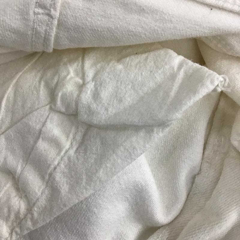 ザラ ZARA パンツ デニム、ジーンズ 6045 049 251 カットオフ ホワイトデニム ストレッチ 無地 白 / ホワイト /  レディース USED 古着 中古 10109724