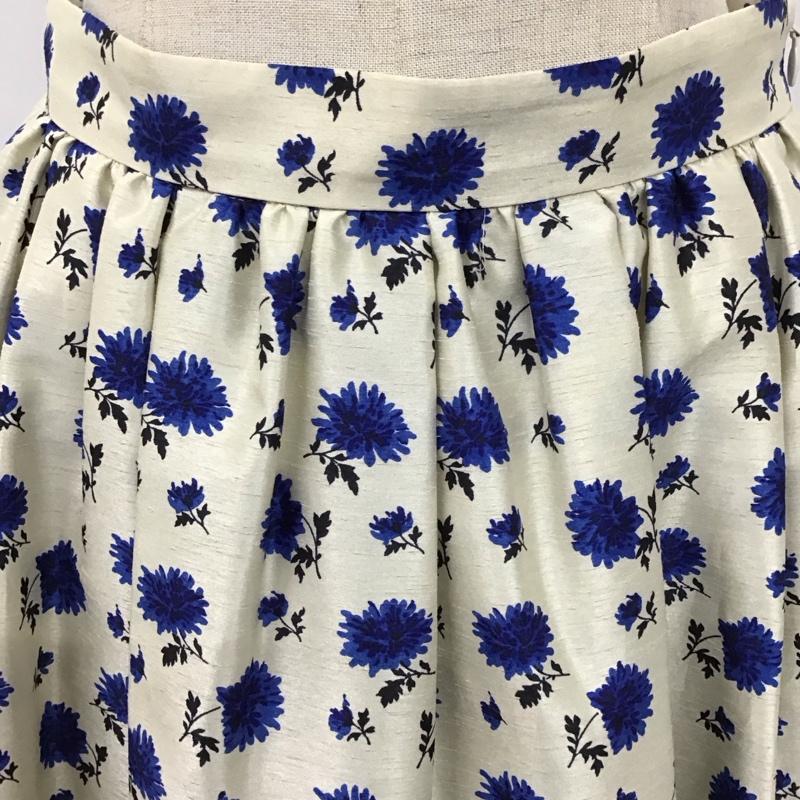 ジルスチュアート JILLSTUART スカート ロングスカート フレアスカート ひざ丈スカート カジュアルスカート 花柄スカート 2 プリント マルチカラー / マルチカラー /  レディース USED 古着 中古 10123856