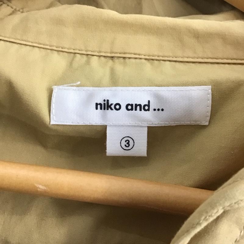 ニコアンド niko and... シャツ、ブラウス 長袖 長袖シャツ 無地シャツ カラーシャツ 3 無地 ベージュ / ベージュ /  レディース USED 古着 中古 10142695