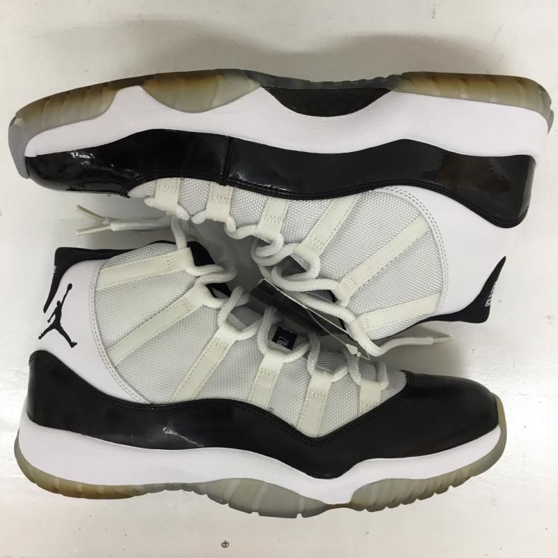 ナイキ NIKE スニーカー スニーカー 378037-107 Nike Air Jordan 11 Retro Concord 2018 ナイキ エアジョーダン11 レトロ コンコルド 2018 28.5cm ロゴ、文字 白 / ホワイト / X 黒 / ブラック /  メンズ USED 古着 中古 10123167