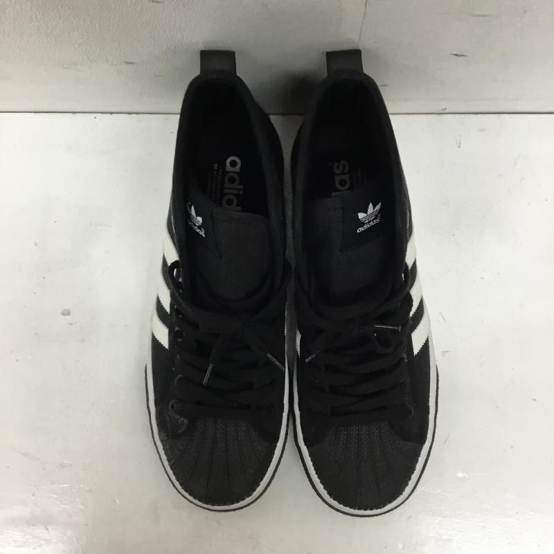 アディダス adidas スニーカー スニーカー 26.5cm ロゴ、文字 黒 / ブラック / X 白 / ホワイト /  メンズ USED 古着 中古 10141426