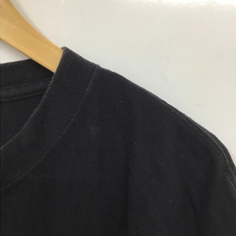 エロスティカ EROSTiKA Tシャツ 半袖 半袖カットソー プリントTシャツ クルーネックカットソー XL プリント 黒 / ブラック /  メンズ USED 古着 中古 10130103