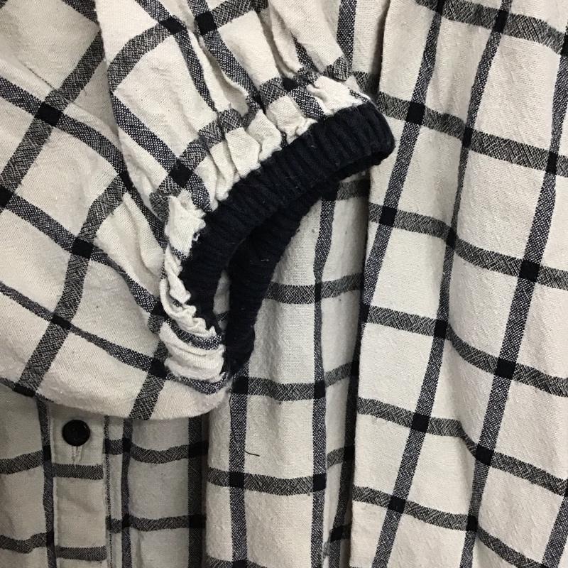 サマンサモスモス Samansa Mos2 シャツ、ブラウス 半袖 1711129 配色ギャザーブラウス FREE チェック 黒 / ブラック / X ベージュ / ベージュ /  レディース USED 古着 中古 10141986