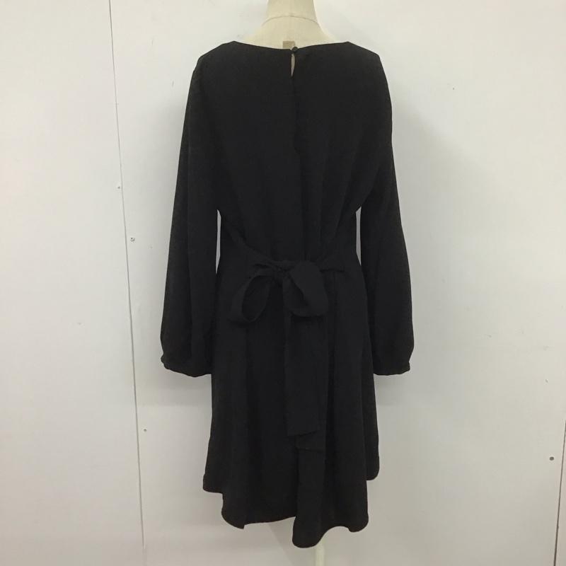 ザラ ZARA ワンピース ロングスカート L 無地 黒 / ブラック /  レディース USED 古着 中古 10106428