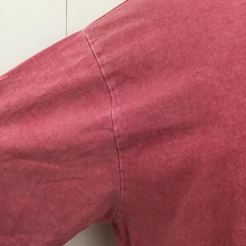 アベイシングエイプ A BATHING APE Tシャツ 半袖 半袖カットソー プリントTシャツ クルーネックカットソー L ロゴ、文字 桃 / ピンク /  メンズ USED 古着 中古 10116376