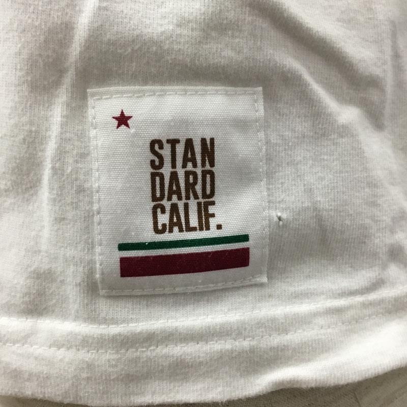 スタンダード カリフォルニア STANDARD CALIFORNIA Tシャツ 半袖 半袖カットソー プリントTシャツ クルーネックカットソー L ロゴ、文字 白 / ホワイト /  メンズ USED 古着 中古 10114124