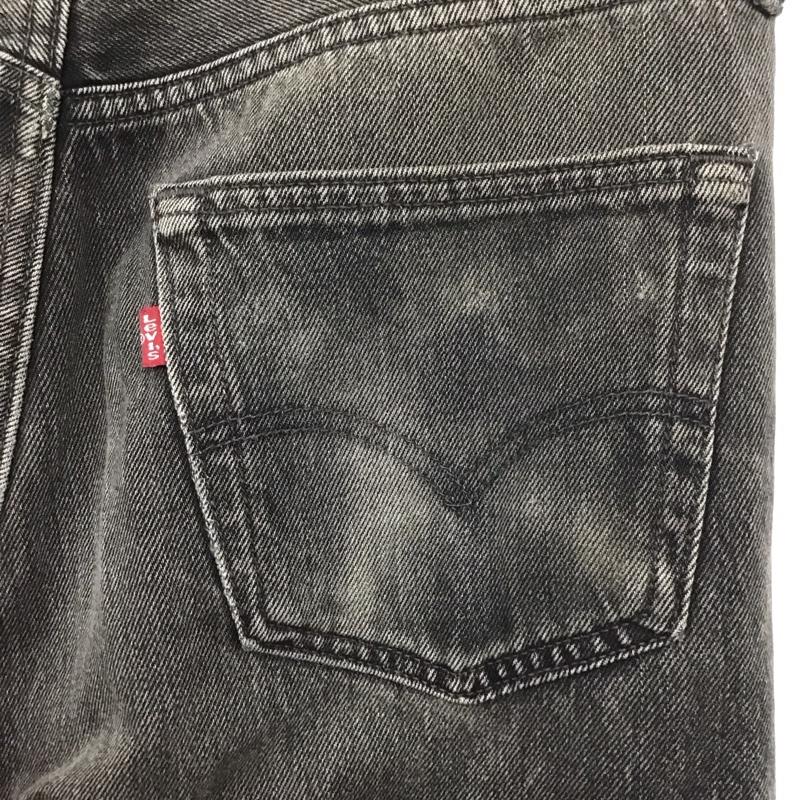 リーバイス Levi s パンツ デニム、ジーンズ デニムパンツ ワイドパンツ カジュアルパンツ 33インチ 無地 黒 / ブラック /  メンズ USED 古着 中古 10140885