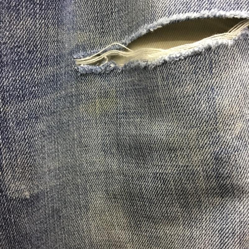 リーバイストラウスアンドコー Levi Strauss & co. パンツ デニム、ジーンズ デニムパンツ ストレートパンツ ワイドパンツ クラッシュジーンズ 34 ダメージ加工 インディゴ / インディゴ /  メンズ USED 古着 中古 10115223