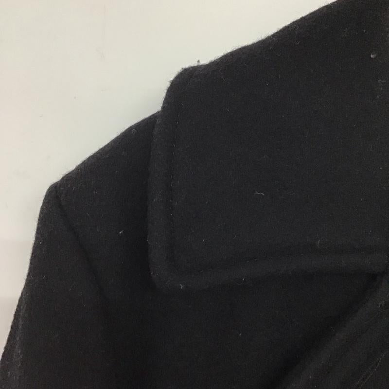 ショット schott コート ピーコート ピーコート アウター ダブル ショートコート 36 無地 ダークグレー / ダークグレー /  メンズ USED 古着 中古 10146664