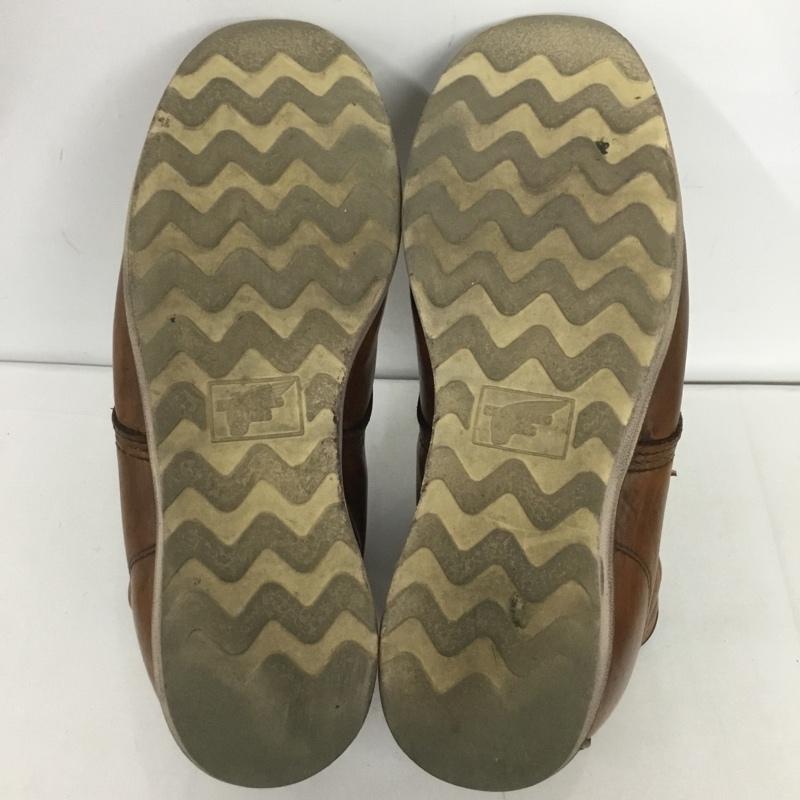 レッドウィング RED WING ブーツ ショートブーツ 875 6インチ クラシックモック レザー 27cm USA9E 27.0cm ロゴ、文字 茶 / ブラウン /  メンズ USED 古着 中古 10124609