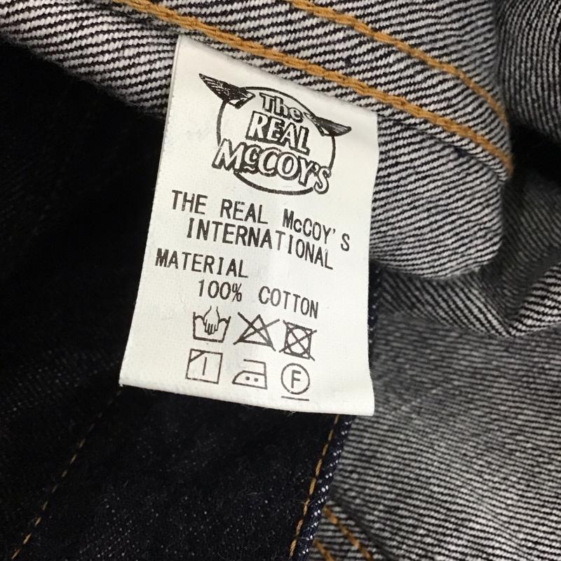 ザリアルマッコイズ THE REAL McCOY S ジャケット、上着 ジャケット、ブレザー デニムジャケット カラージャケット 長袖ジャケット Gジャン 42 無地 インディゴ / インディゴ /  メンズ USED 古着 中古 10115377