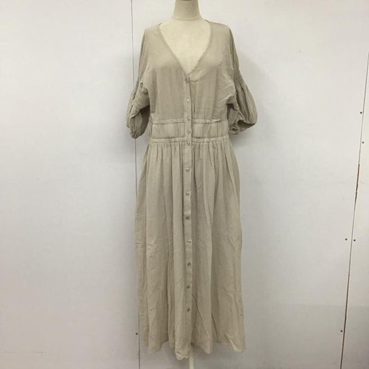 ベイフロー BAYFLOW ワンピース ロングスカート 3 無地 ベージュ / ベージュ /  レディース USED 古着 中古 10111436