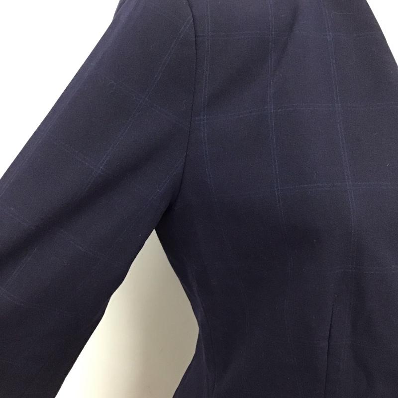 ザラ ZARA セットアップ セットアップ セットアップ 長袖ジャケット スラックスパンツ 2点セット 36 総柄 紺 / ネイビー /  レディース USED 古着 中古 10149346