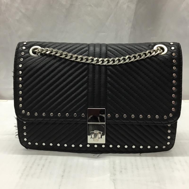 ザラベーシック ZARA BASIC ショルダーバッグ ショルダーバッグ 6326 304 040 チェーン 無地 黒 / ブラック / X 銀 / シルバー /  レディース USED 古着 中古 10110517