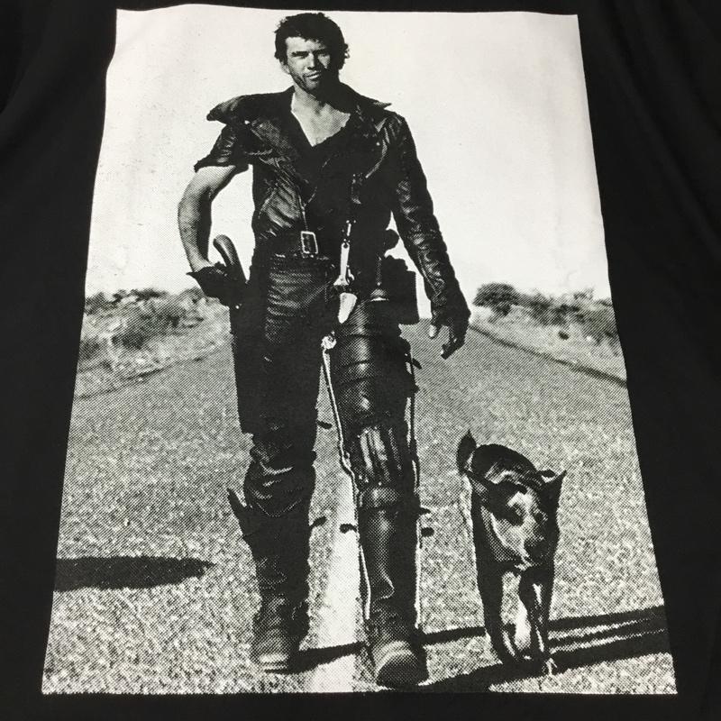 古着 USED Tシャツ 半袖 半袖カットソー プリントTシャツ クルーネックカットソー L プリント 黒 / ブラック /  メンズ USED 古着 中古 10108360