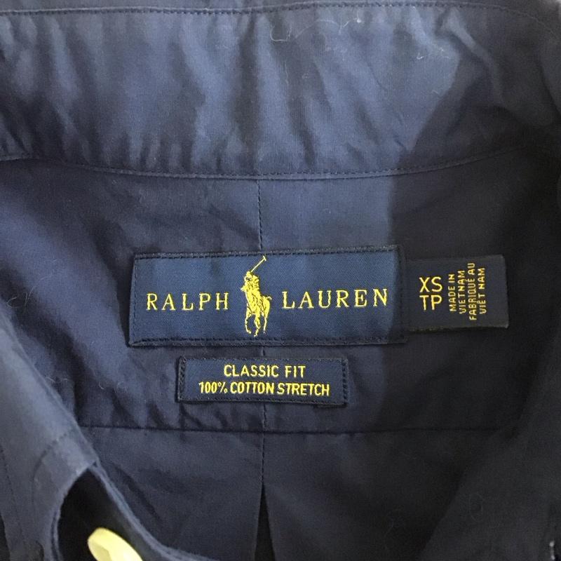 ラルフローレン RALPHLAUREN シャツ、ブラウス 長袖 710769409006 ボタンダウン XS ワンポイント 紺 / ネイビー /  メンズ USED 古着 中古 10119823