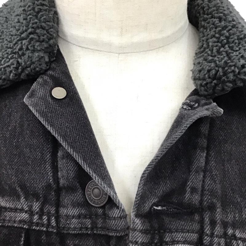 リーバイストラウスアンドコー Levi Strauss & co. ジャケット、上着 ジャケット、ブレザー デニムジャケット Gジャン 長袖ジャケット 裏地ボア アウター M 無地 黒 / ブラック /  メンズ USED 古着 中古 10119215