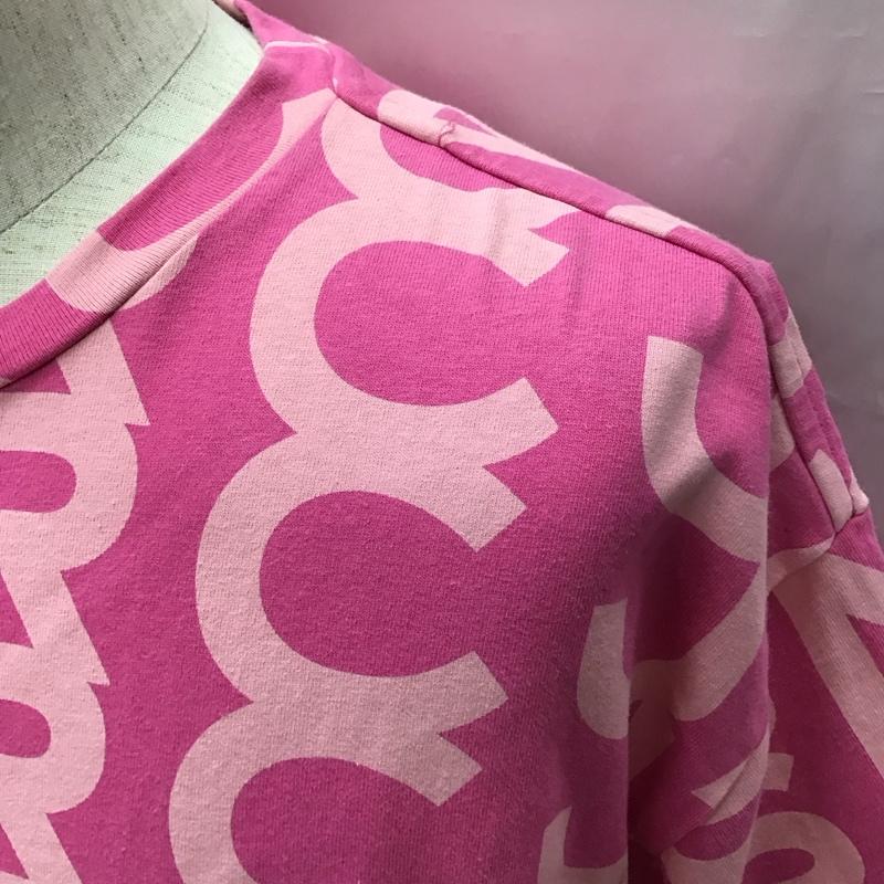 マークジェイコブス MARCJACOBS Tシャツ 半袖 半袖カットソー プリントTシャツ クルーネックカットソー ロゴ、文字 桃 / ピンク /  メンズ USED 古着 中古 10118399