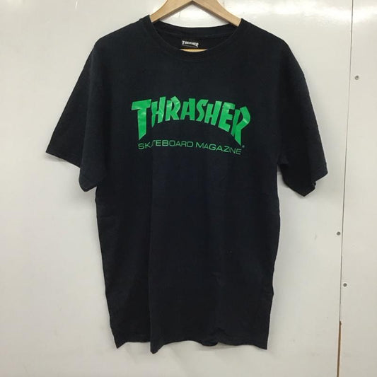 スラッシャー THRASHER Tシャツ 半袖 半袖カットソー プリントTシャツ クルーネックカットソー L ロゴ、文字 黒 / ブラック /  メンズ USED 古着 中古 10138163