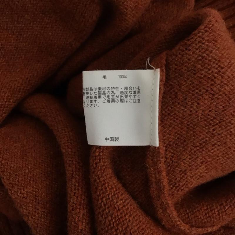 ブルックスブラザーズ BROOKS BROTHERS ニット、セーター 長袖 長袖ニットカットソー ニット セーター Vネックニット M 無地 橙 / オレンジ /  メンズ USED 古着 中古 10112839