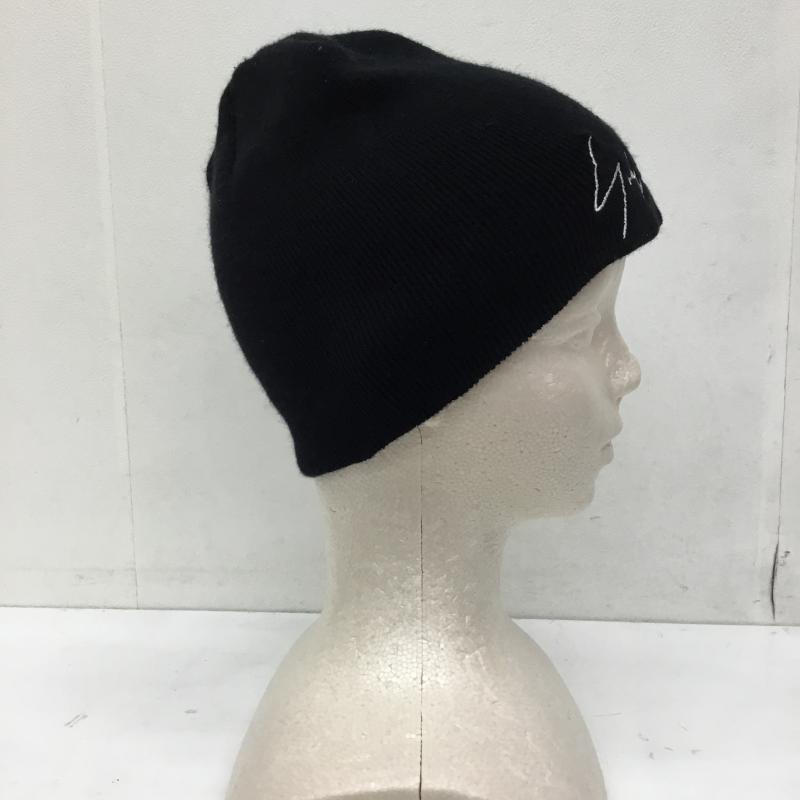 ヨウジヤマモト Yohji Yamamoto 帽子 ニット帽 HR-H39-567 NEW ERA ロゴ、文字 黒 / ブラック /  メンズ USED 古着 中古 10143474
