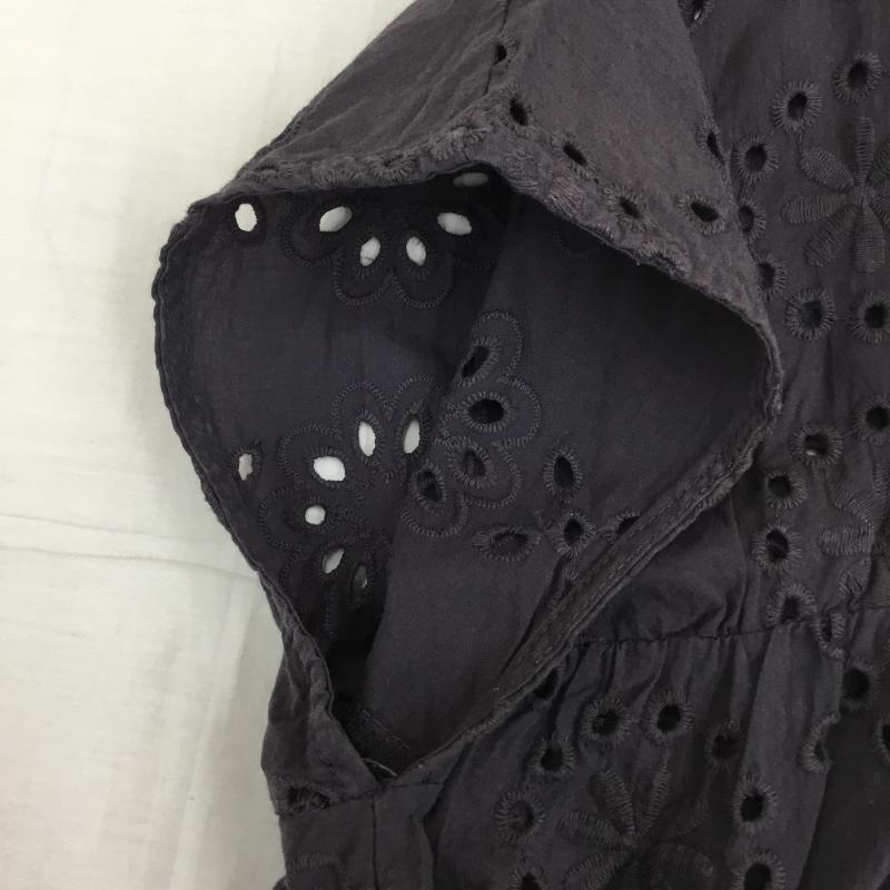 サマンサモスモス Samansa Mos2 カットソー 半袖 FREE 花柄 チャコールグレー / チャコールグレー /  レディース USED 古着 中古 10141846