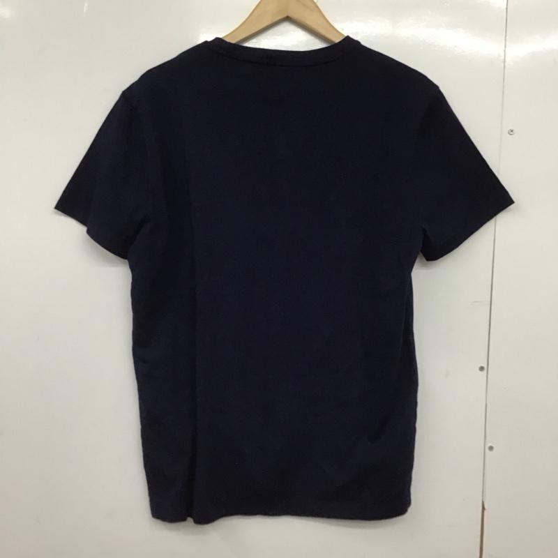 ポロラルフローレン POLO RALPH LAUREN Tシャツ 半袖 半袖カットソー プリントTシャツ クルーネックカットソー M ロゴ、文字 紺 / ネイビー /  メンズ USED 古着 中古 10148232