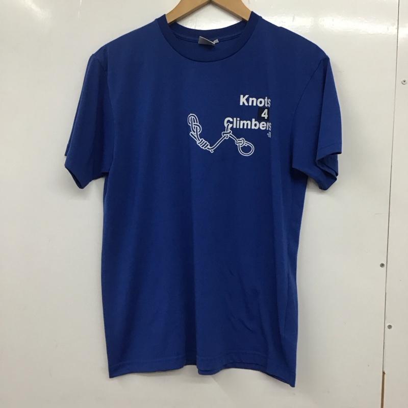 ザノースフェイス THE NORTH FACE Tシャツ 半袖 nt32113 ノッツフォークライマーズ Tシャツ プリントTシャツ L プリント 青 / ブルー /  メンズ USED 古着 中古 10133959