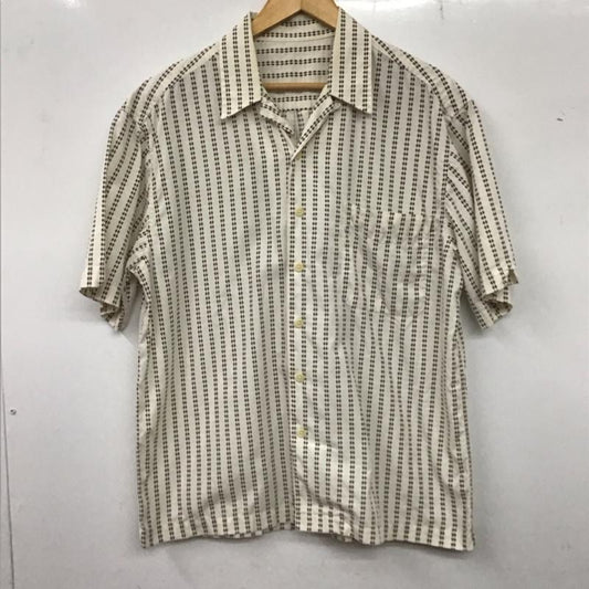 古着 USED シャツ、ブラウス 半袖 半袖シャツ プリントシャツ ポケットシャツ プリント 白 / ホワイト / X 茶 / ブラウン /  メンズ USED 古着 中古 10136238