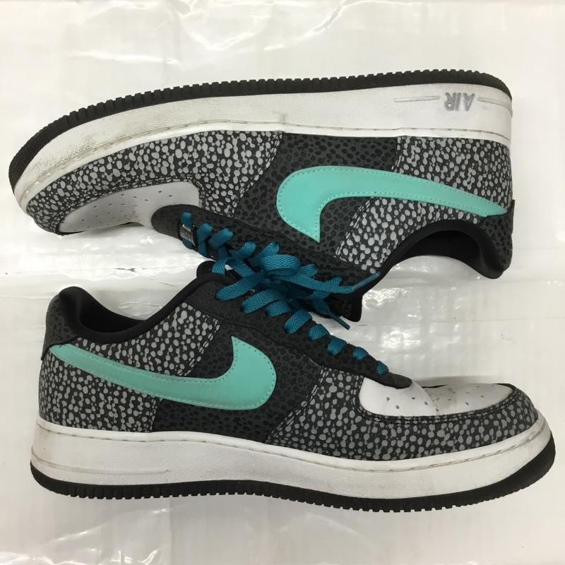 ナイキ NIKE スニーカー スニーカー DH7128-991 AIR FORCE 1 LOW BY YOU 29cm 29.0cm ロゴ、文字 白 / ホワイト / X 黒 / ブラック / X 灰 / グレー / X 水色 / ライトブルー /  メンズ USED 古着 中古 10106191