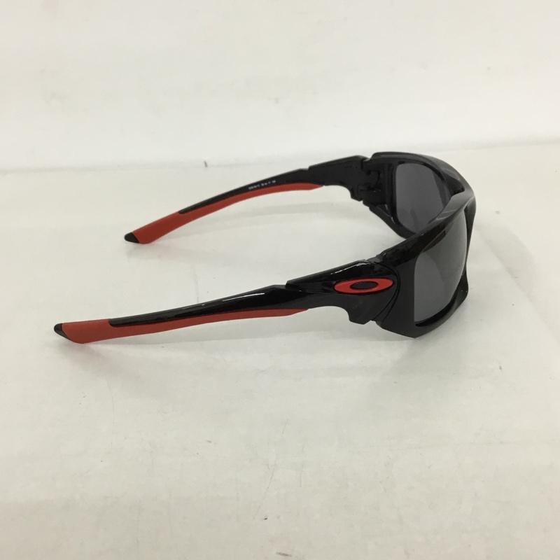 オークリー OAKLEY めがね・サングラス サングラス OO9134-10 SCALPEL ミラーレンズ ワンポイント 黒 / ブラック / X 赤 / レッド /  メンズ USED 古着 中古 10129368