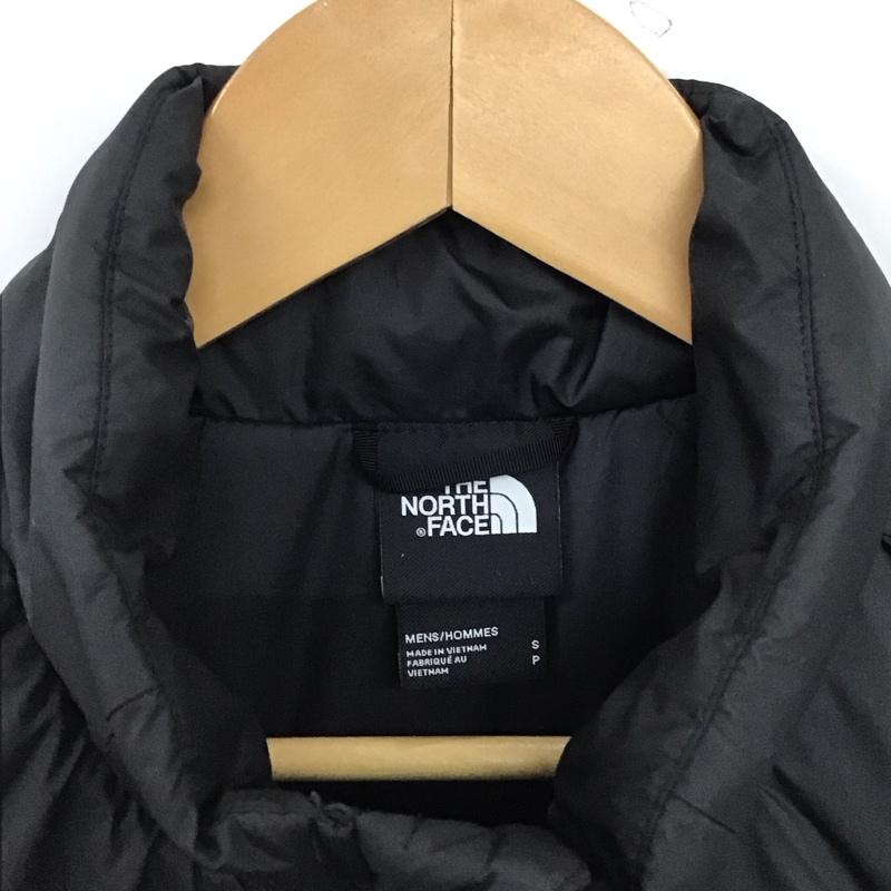 ザノースフェイス THE NORTH FACE ベスト ベスト nd52116z ダウンベスト ジップアップジャケット ノースリーブカットソー S ロゴ、文字 黒 / ブラック /  メンズ USED 古着 中古 10146964