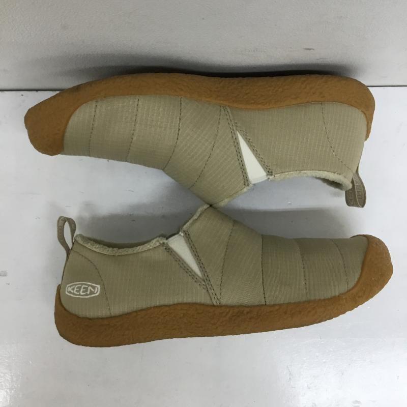キーン KEEN スリッポン スリッポン HOWSER II SAFARI 23.5cm ロゴ、文字 ベージュ / ベージュ /  レディース USED 古着 中古 10144214