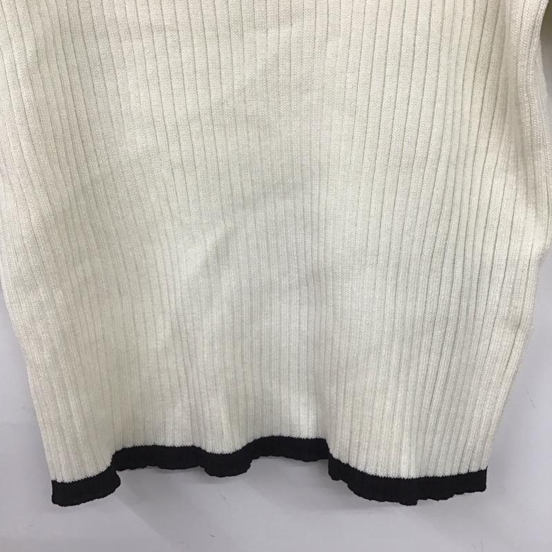 アースミュージックアンドエコロジー earth music&ecology カットソー 半袖 FREE 無地 白 / ホワイト /  レディース USED 古着 中古 10141564