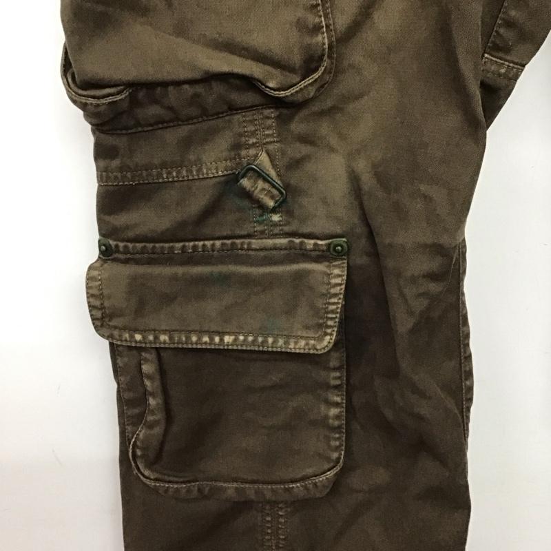 ハルプ HALB パンツ ワークパンツ、ペインターパンツ 5047319-2 カーゴパンツ ミリタリーパンツ ワイドパンツ M 無地 ダークブラウン / ダークブラウン /  メンズ USED 古着 中古 10148538