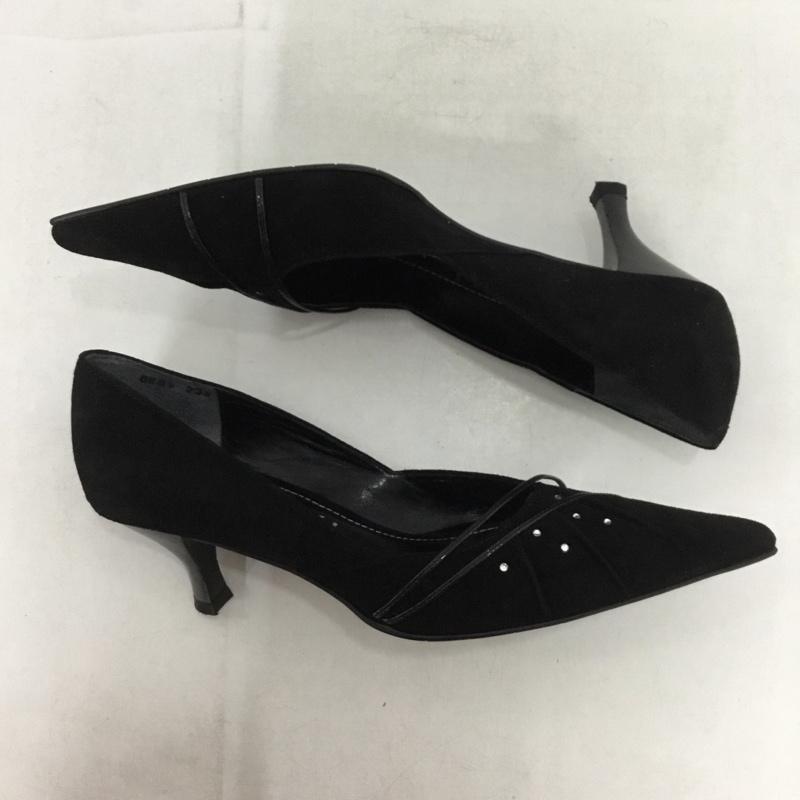 インディヴィ INDIVI パンプス パンプス 23.5 ヒール ポインテッドトゥ 23.5cm 無地 黒 / ブラック /  レディース USED 古着 中古 10149840