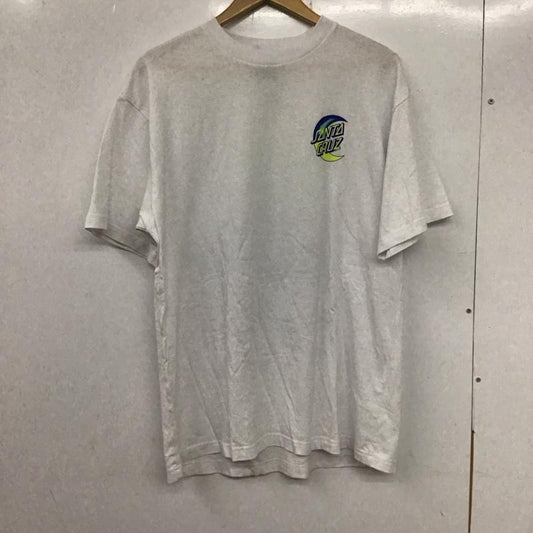 サンタクルーズ SANTA CRUZ Tシャツ 半袖 502232434 XL プリント X ロゴ、文字 白 / ホワイト /  レディース USED 古着 中古 10134819