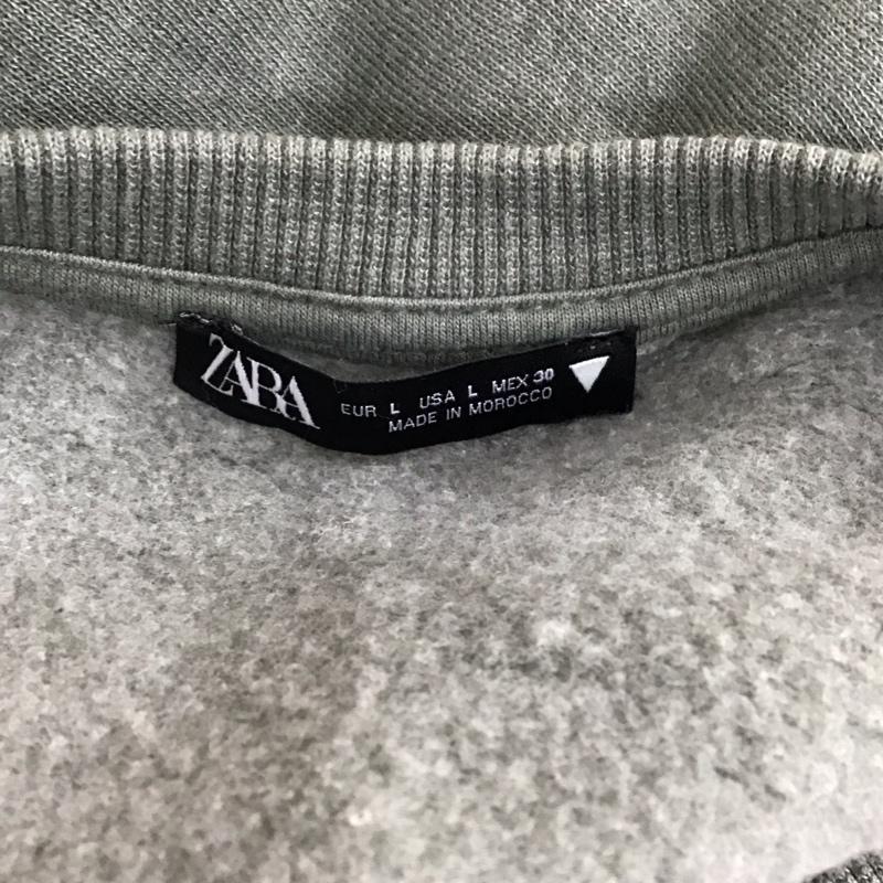 ザラ ZARA トレーナー 長袖 長袖 L 無地 緑 / グリーン /  レディース USED 古着 中古 10114489