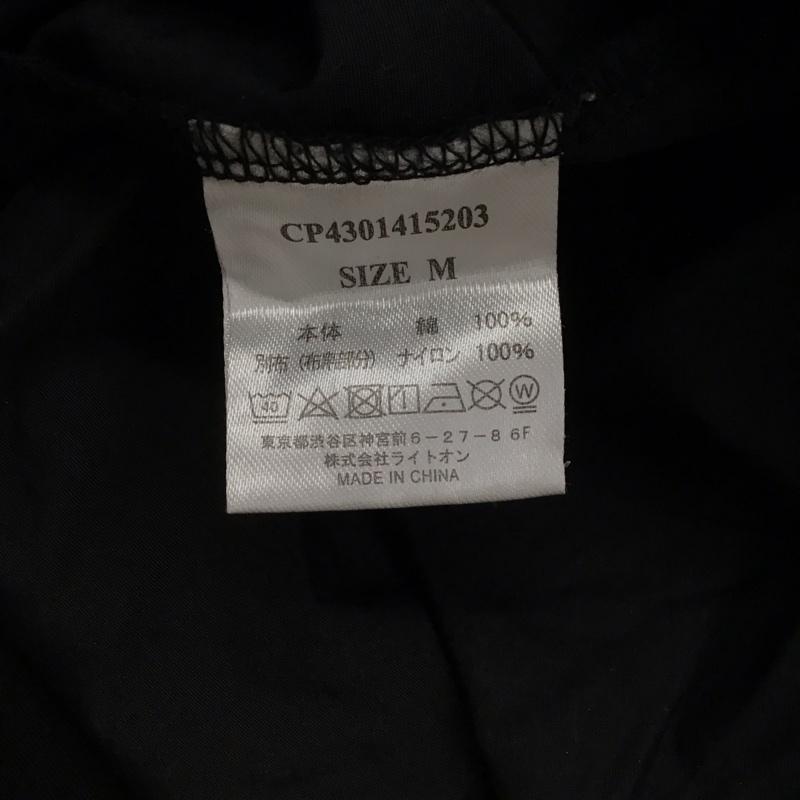 キャンプセブン CAMP7 カットソー 長袖 長袖カットソー 刺繍ロゴカットソー クルーネック M ロゴ、文字 黒 / ブラック /  メンズ USED 古着 中古 10126047