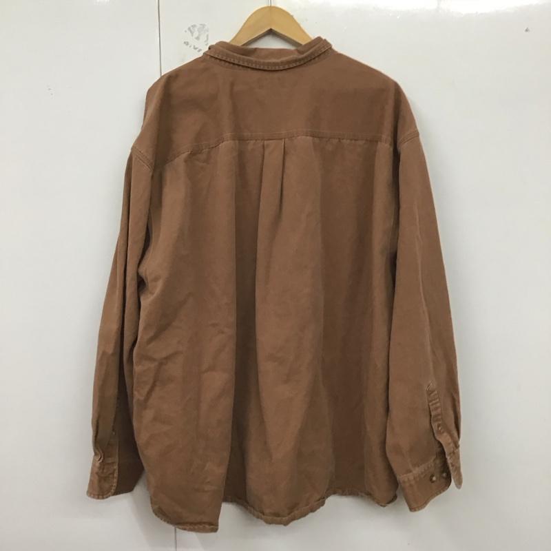カーハート Carhartt シャツ、ブラウス 長袖 ボタンダウンシャツ 無地 茶 / ブラウン /  メンズ USED 古着 中古 10128545